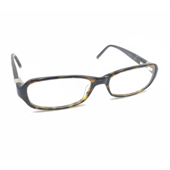 Coach Twila 849 Brown Tortoise Rectangle Eyeglasses Frames 50-16 135 Designer - Picture 1 of 12